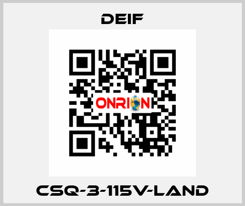 CSQ-3-115V-LAND Deif