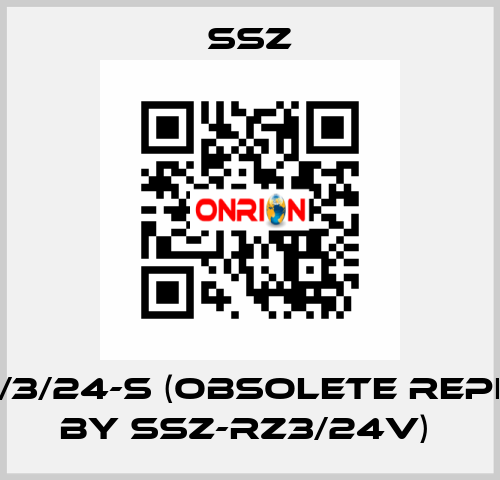 CVS/N/3/24-S (Obsolete replaced by SSZ-RZ3/24V)  Ssz