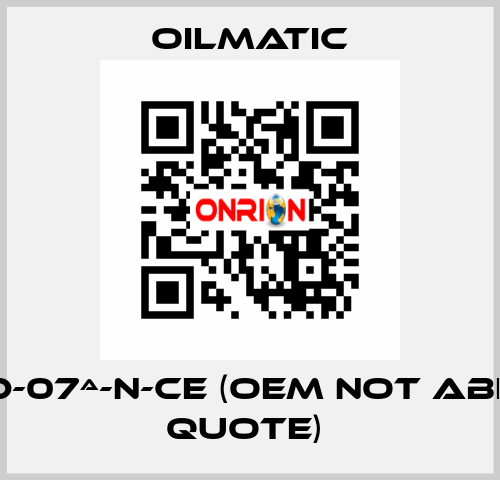 MRSD-07ª-N-CE (OEM not able to quote)  OILMATIC