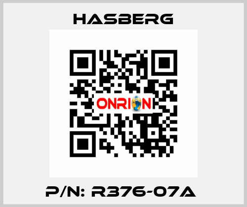 P/N: R376-07A  Hasberg