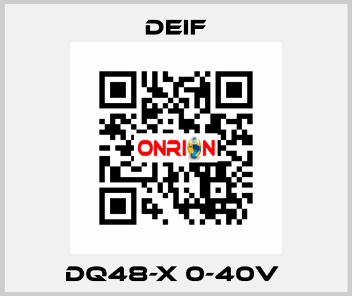 DQ48-X 0-40V  Deif