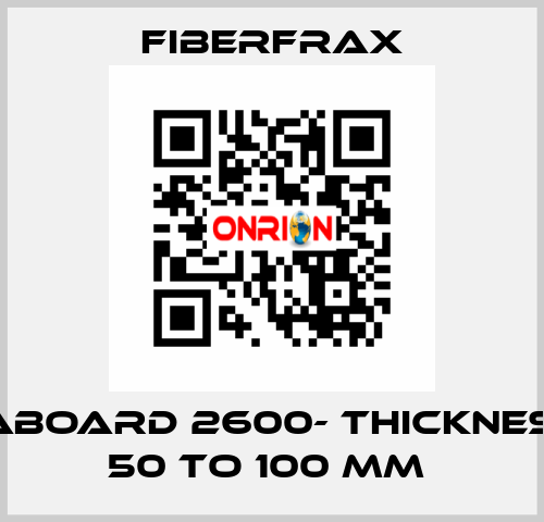 DURABOARD 2600- THICKNESS OF 50 TO 100 MM  Fiberfrax