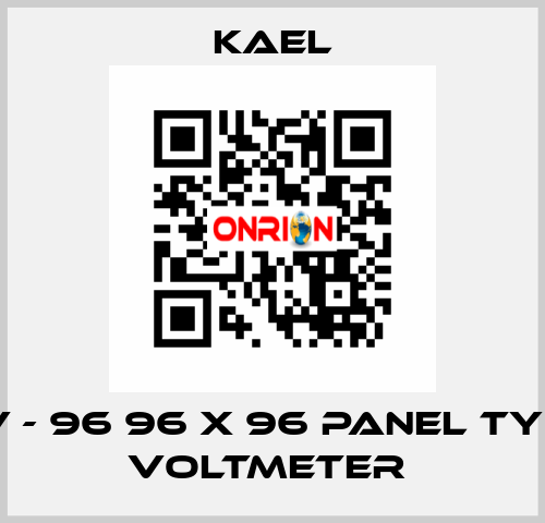 DV - 96 96 X 96 PANEL TYPE VOLTMETER  Kael