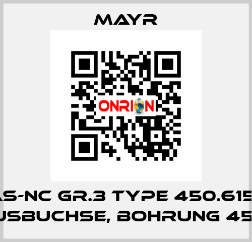 EAS-NC GR.3 TYPE 450.615.0, KONUSBUCHSE, BOHRUNG 45 MM  Mayr