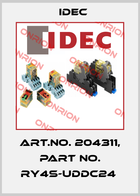 Art.No. 204311, Part No. RY4S-UDDC24  Idec