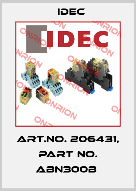 Art.No. 206431, Part No. ABN300B  Idec