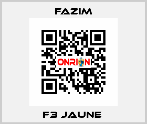 F3 JAUNE  Fazim