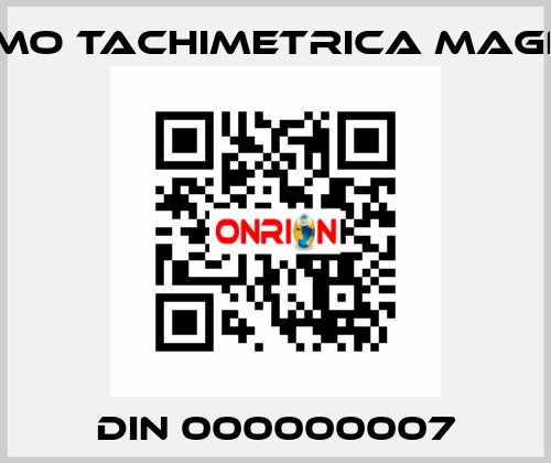 DIN 000000007 Dinamo Tachimetrica Magnetic