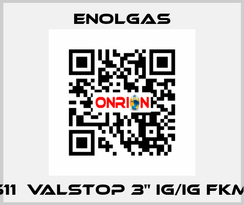 H0141S11  VALSTOP 3" IG/IG FKM PN16  Enolgas