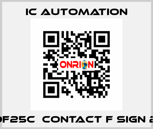 H19F25C  Contact F sign 2,5  ic automation