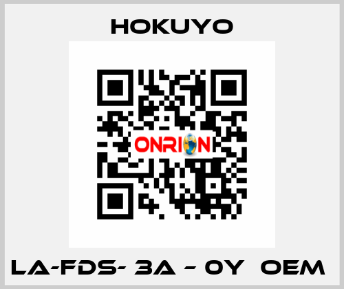 LA-FDS- 3A – 0Y  OEM  Hokuyo