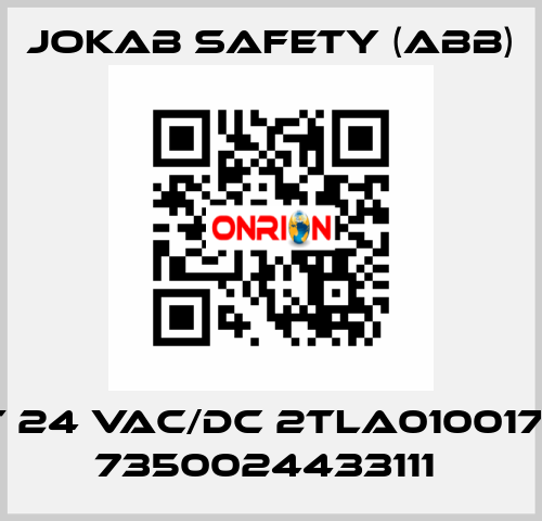 JSR3T 24 VAC/DC 2TLA010017R0100 7350024433111  Jokab Safety (ABB)