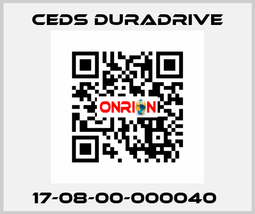 17-08-00-000040  Ceds Duradrive