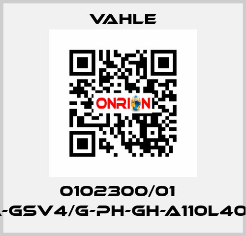 0102300/01    SA-GSV4/G-PH-GH-A110L40-16  Vahle