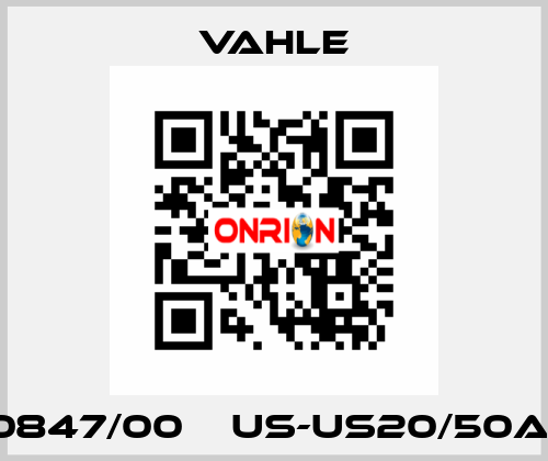 0120847/00    US-US20/50A-K4  Vahle