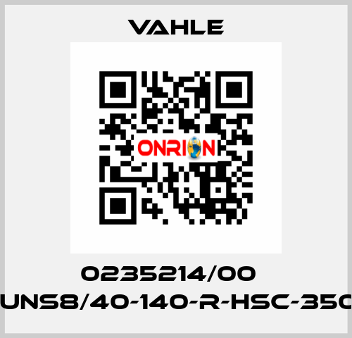 0235214/00    UE-MUNS8/40-140-R-HSC-350(375)  Vahle