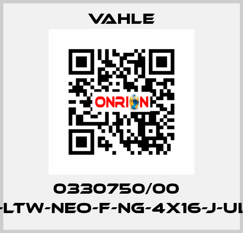 0330750/00    LT-LTW-NEO-F-NG-4x16-J-UL-K  Vahle