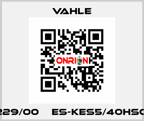 0600229/00    ES-KES5/40HSC-1000  Vahle