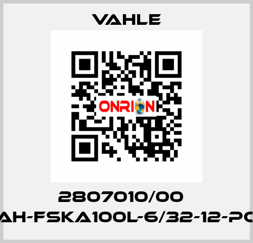 2807010/00    AH-FSKA100L-6/32-12-PC  Vahle