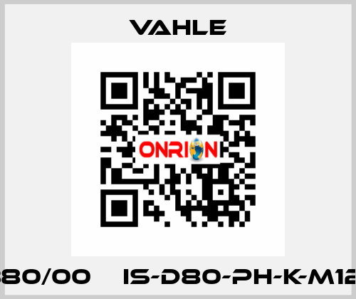 0101380/00    IS-D80-PH-K-M12x35  Vahle