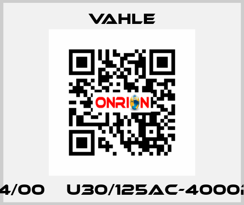 0130174/00    U30/125AC-4000PE-AA  Vahle