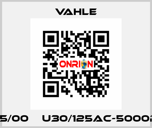 0130175/00    U30/125AC-5000PE-AA  Vahle