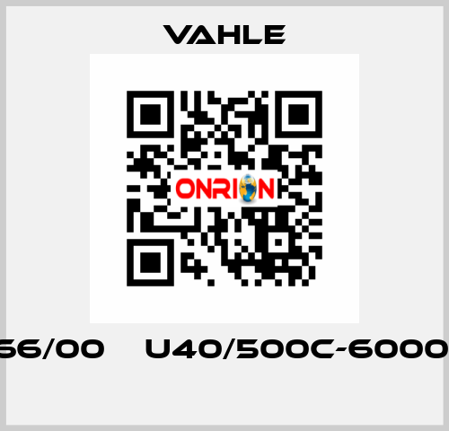 0134366/00    U40/500C-6000PH-BA  Vahle