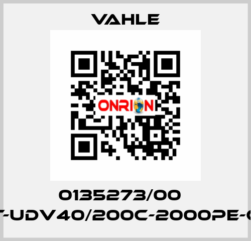 0135273/00    DT-UDV40/200C-2000PE-CB  Vahle