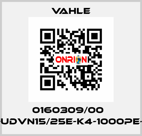 0160309/00    DT-UDVN15/25E-K4-1000PE-CB  Vahle