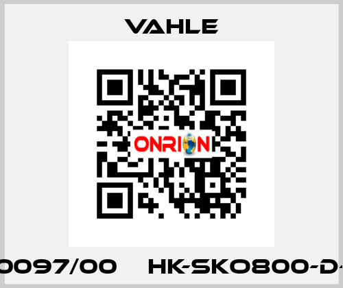 0170097/00    HK-SKO800-D-32  Vahle