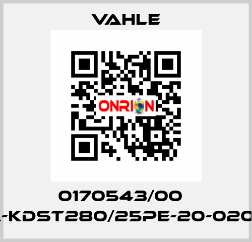 0170543/00    SA-KDST280/25PE-20-02000  Vahle