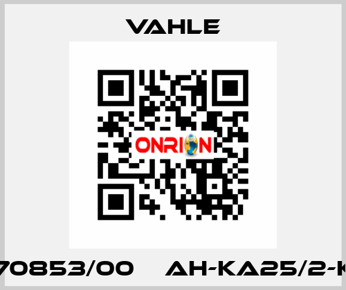 0170853/00    AH-KA25/2-K4  Vahle