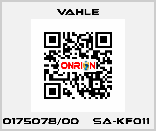 0175078/00    SA-KF011  Vahle