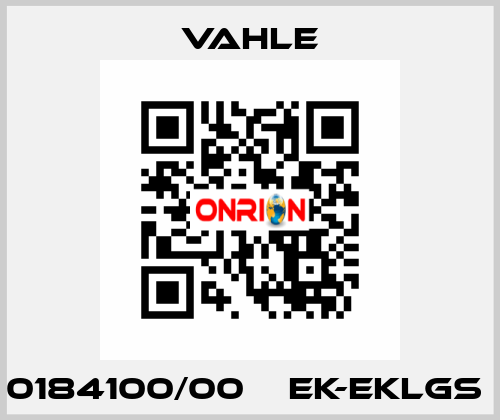 0184100/00    EK-EKLGS  Vahle