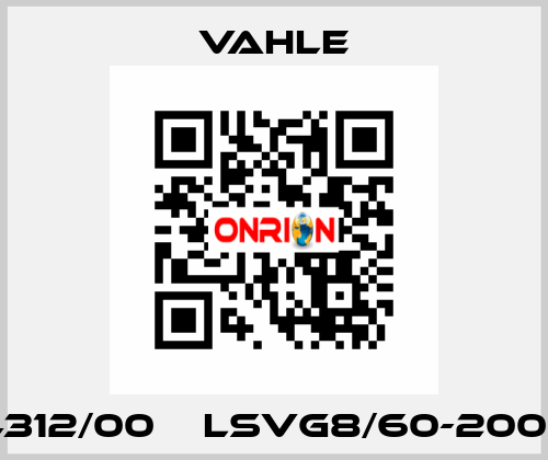 0184312/00    LSVG8/60-2000SH  Vahle