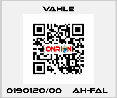 0190120/00    AH-FAL  Vahle