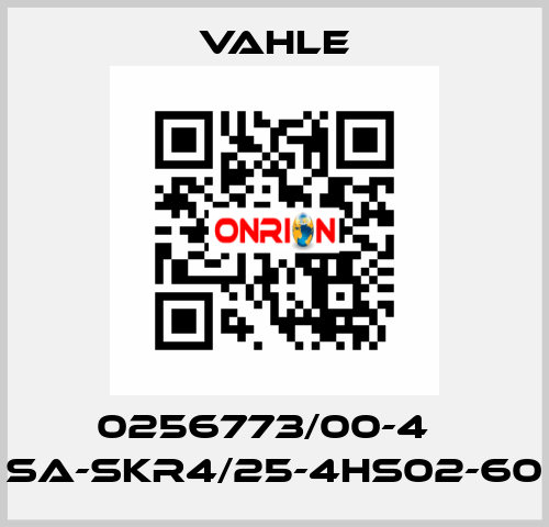 0256773/00-4    SA-SKR4/25-4HS02-60  Vahle