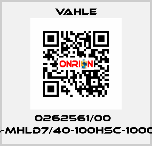 0262561/00    ES-MHLD7/40-100HSC-1000-0  Vahle