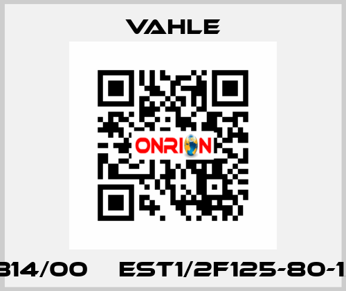 0313314/00    EST1/2F125-80-134-K  Vahle