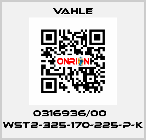 0316936/00    WST2-325-170-225-P-K  Vahle