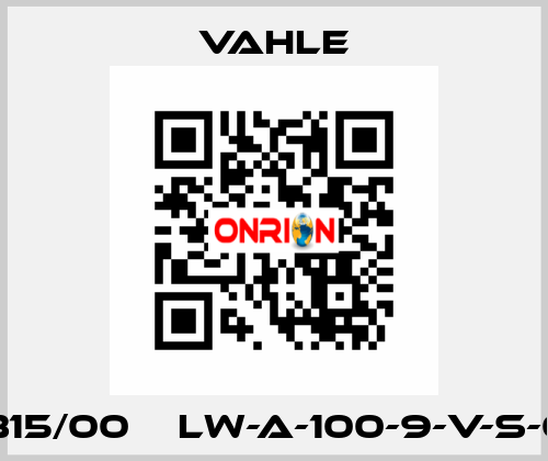 0346315/00    LW-A-100-9-V-S-060-K  Vahle