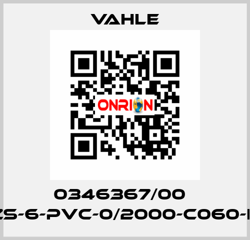 0346367/00    ZS-6-PVC-0/2000-C060-K  Vahle