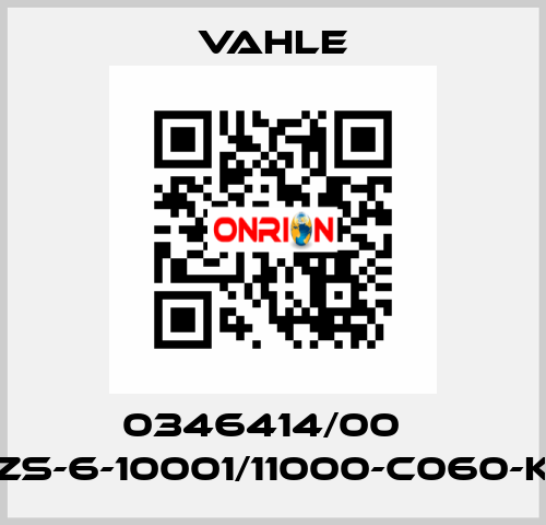 0346414/00    ZS-6-10001/11000-C060-K  Vahle