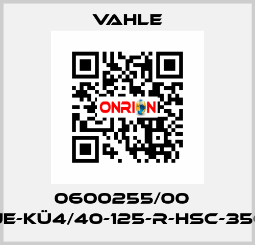 0600255/00    UE-KÜ4/40-125-R-HSC-350  Vahle