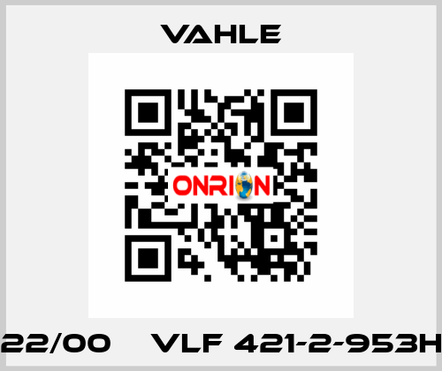 0901522/00    VLF 421-2-953H18-36  Vahle