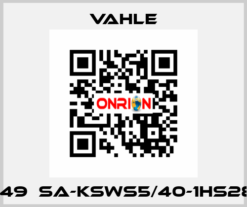 600149  SA-KSWS5/40-1HS28-60  Vahle