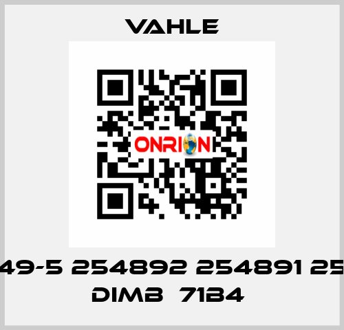 600449-5 254892 254891 254890 DIMB  71B4  Vahle