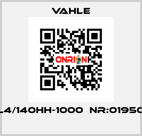 DT-DSL4/140HH-1000  NR:0195056/00  Vahle