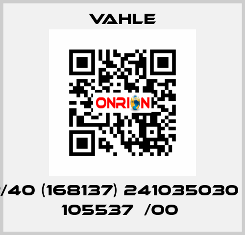 KST2/40 (168137) 241035030 (20A) 105537  /00  Vahle