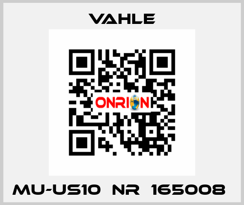 MU-US10  NR：165008  Vahle